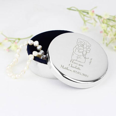 Personalised Me to You Bear Flower Round Trinket Box Extra Image 3